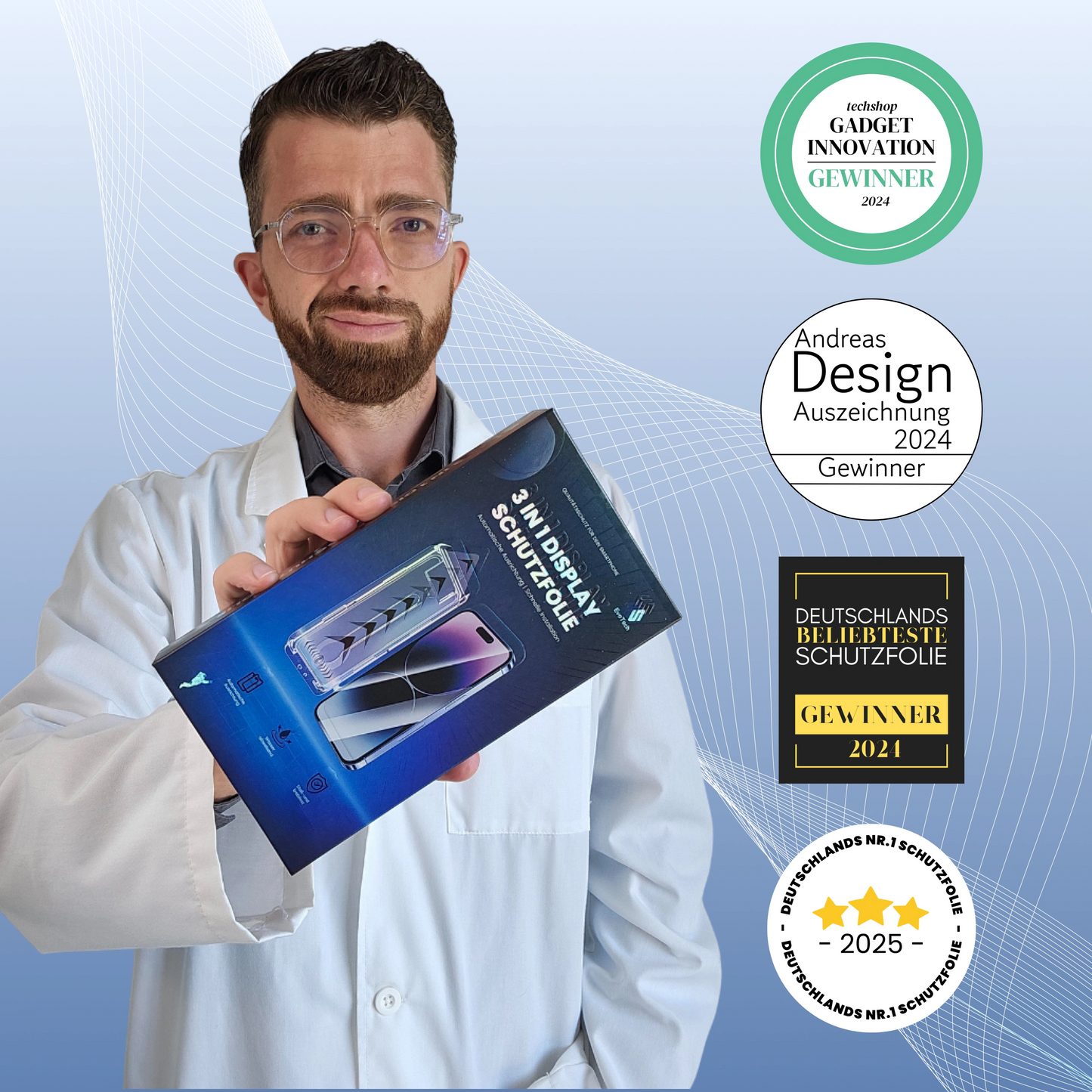 3 in 1 Schutzfolie - iPhone