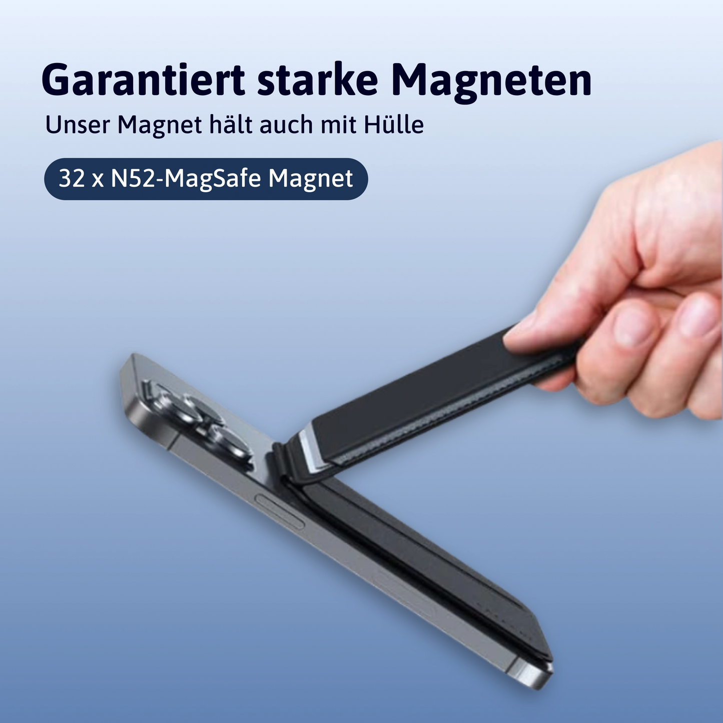 Faltbare Lederbrieftasche