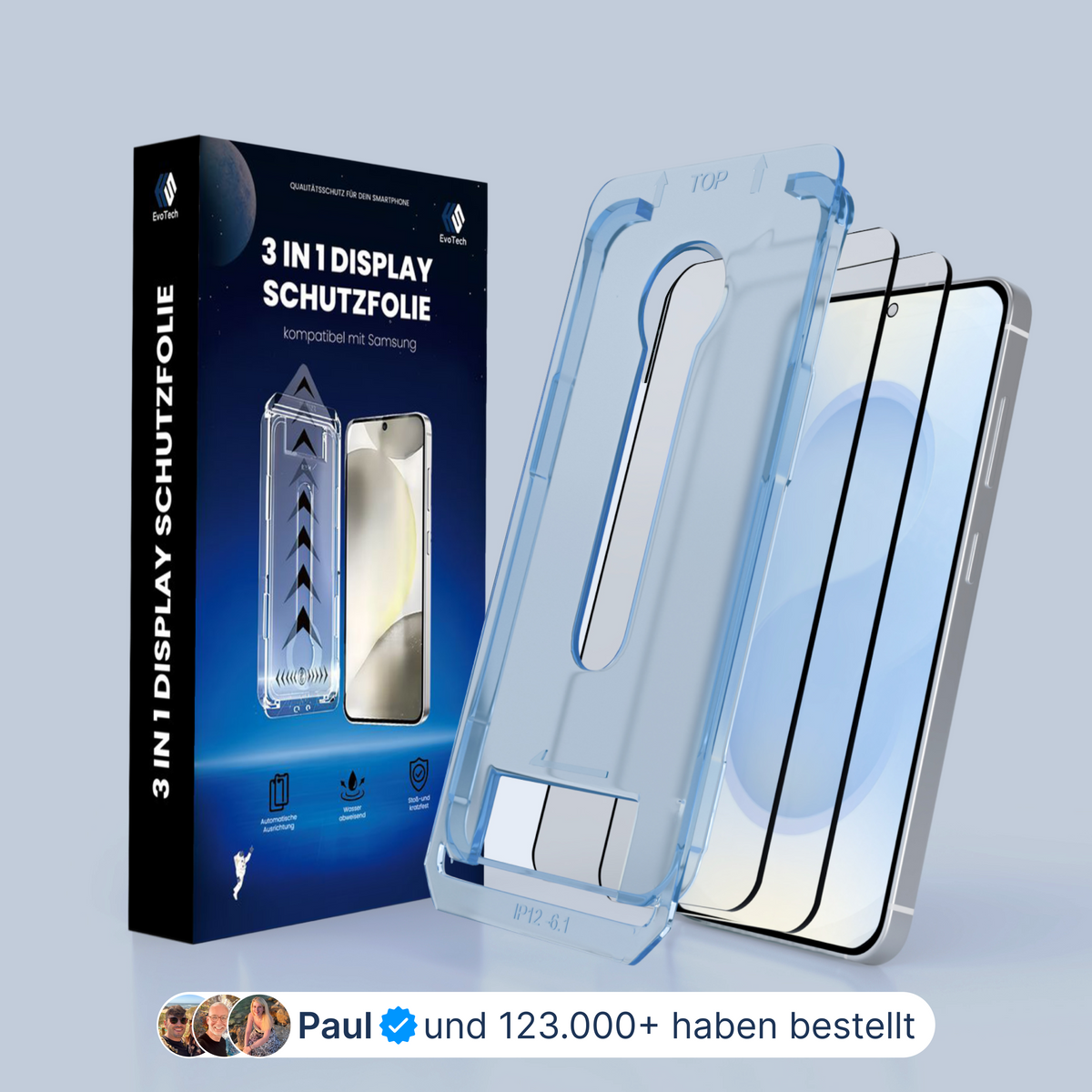 3 in 1 Schutzfolie - Samsung-A
