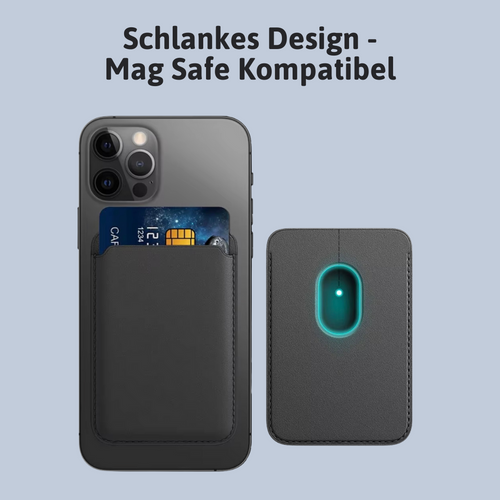 Magnetische Lederbrieftasche
