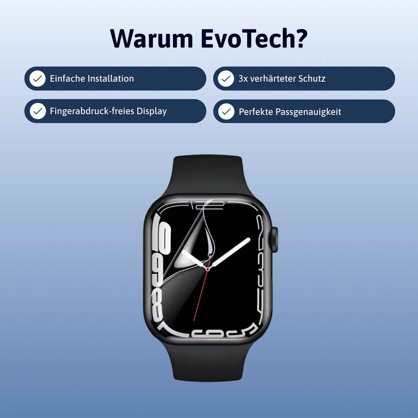 3 in 1 Schutzfolie Apple Watch