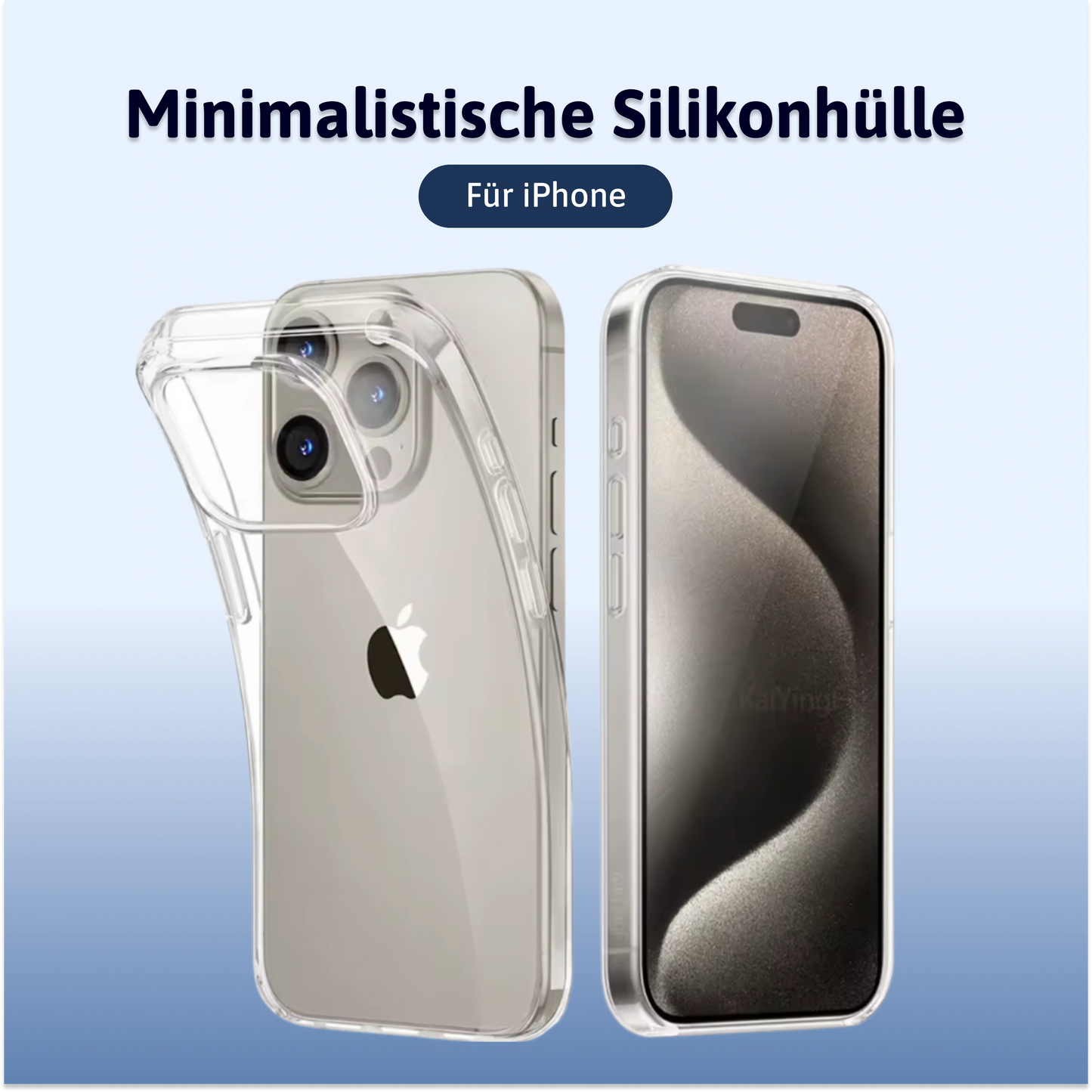 Minimalistische Silikonhülle
