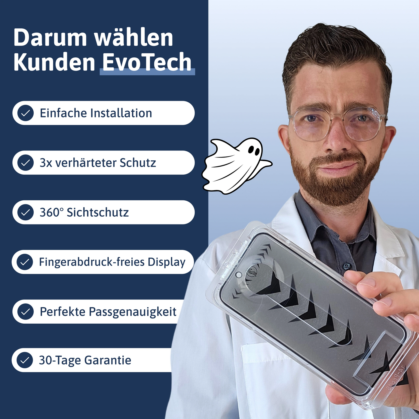 3 in 1 Schutzfolie - iPhone