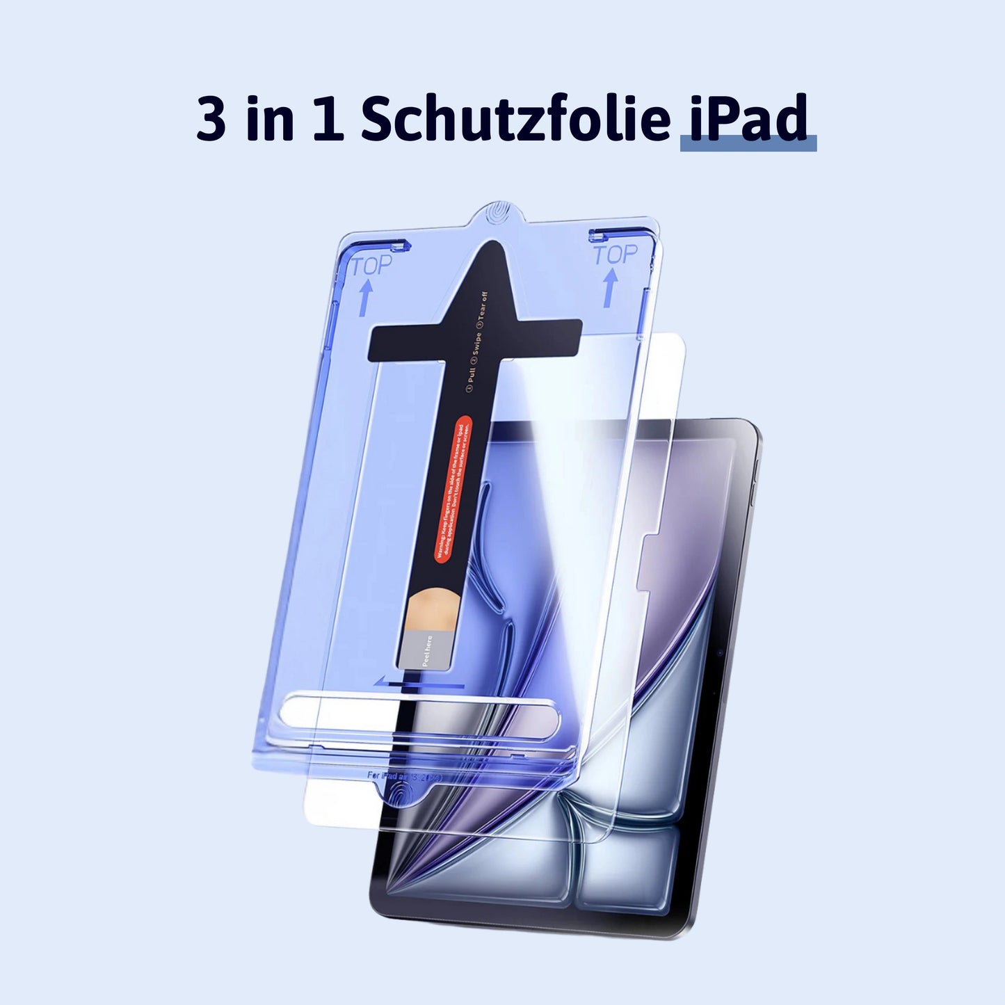 3 in 1 Schutzfolie iPad